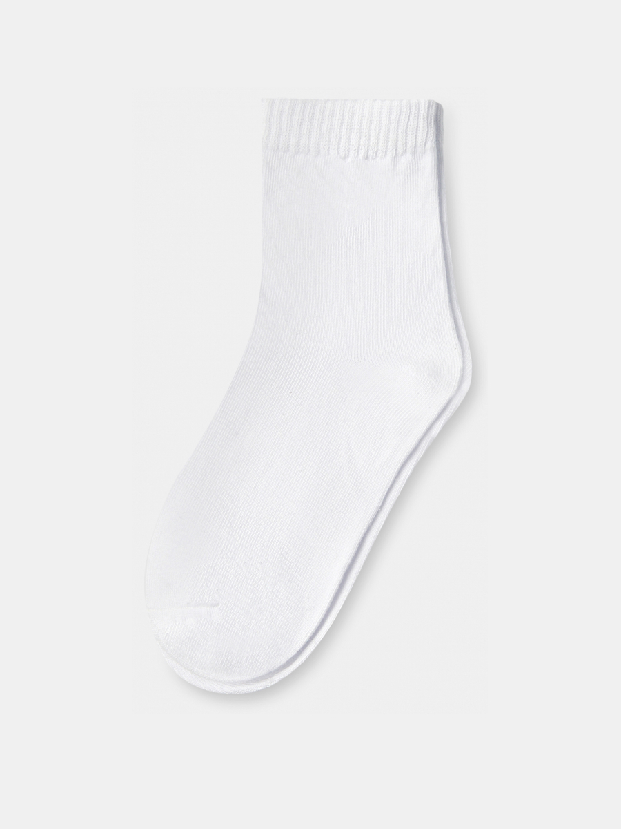 АУОН055900_Н Носки детские р20-22,хлопок80 %,полиамид15%,эластан5%белые