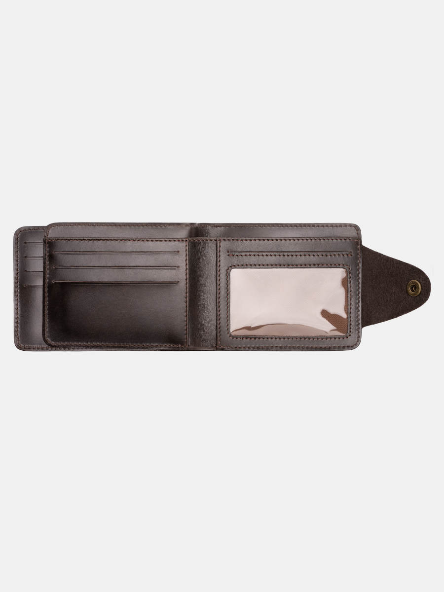 IZ307-P058-K024-R Портмоне с RFID-защитой натур. кожа,125мм*90мм,коричневый