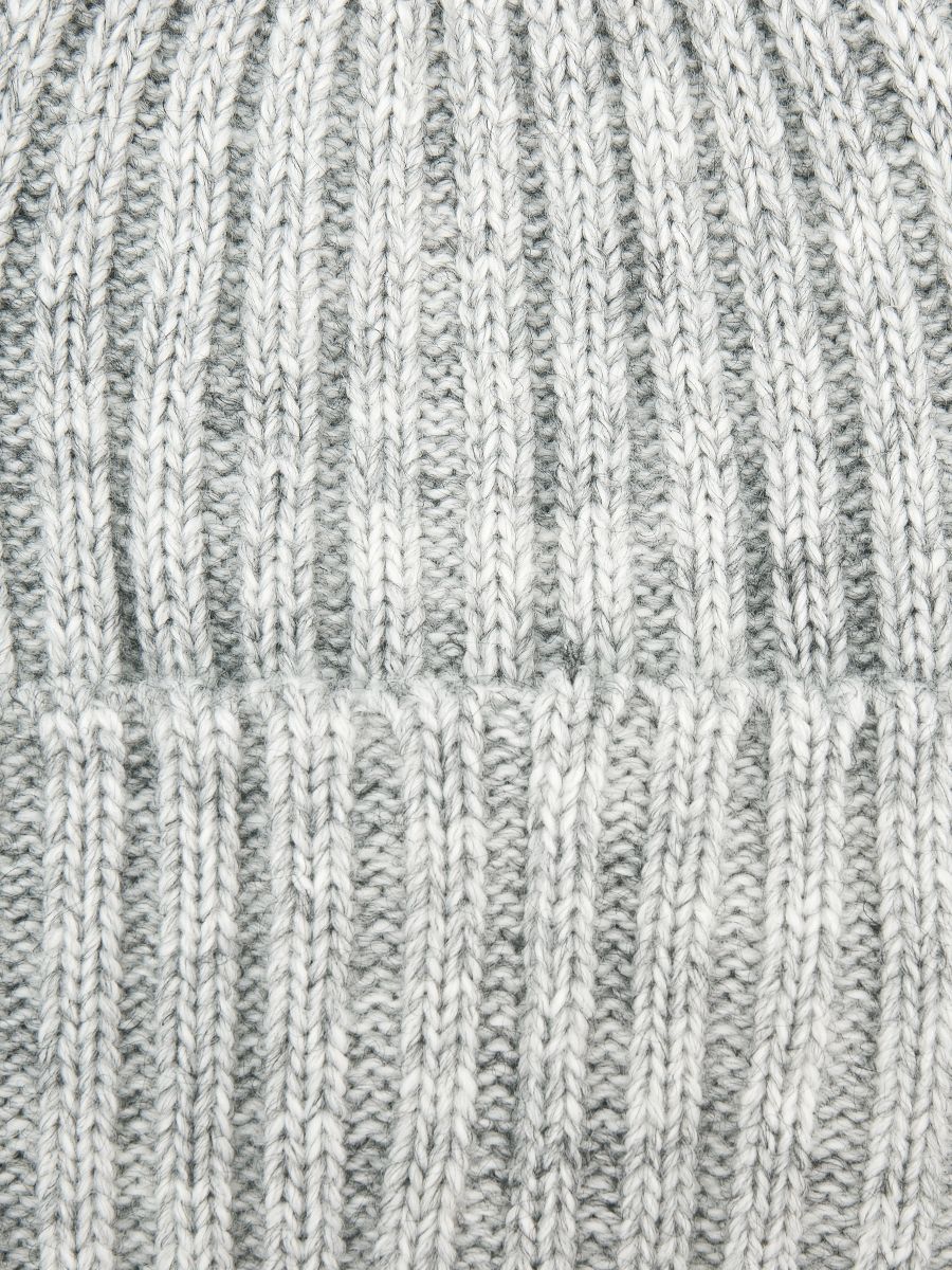 АУГЧ091800 Шапка женская Ralf Ringer 50%шерсть,50%акрил,серая