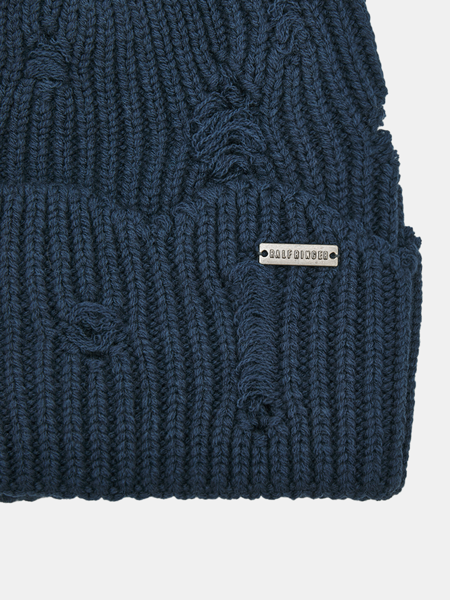 АУГЧ092600_Н Шапка женская Ralf Ringer 50% шерсть,50%акрил,джинсовая