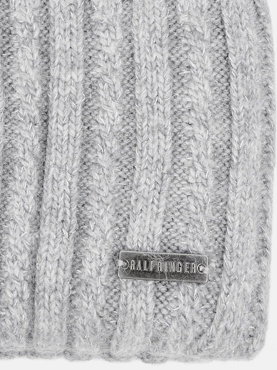 110322P-14329-08 Шапка женская 60%нейлон,30%вис коз,10%ангор,без/разм.серая