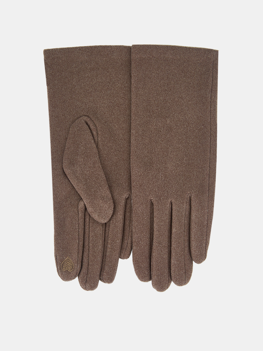 RM16-10_Н Перчатки женские Ralf Ringer 100% полиэстер,б/р,темно-беж