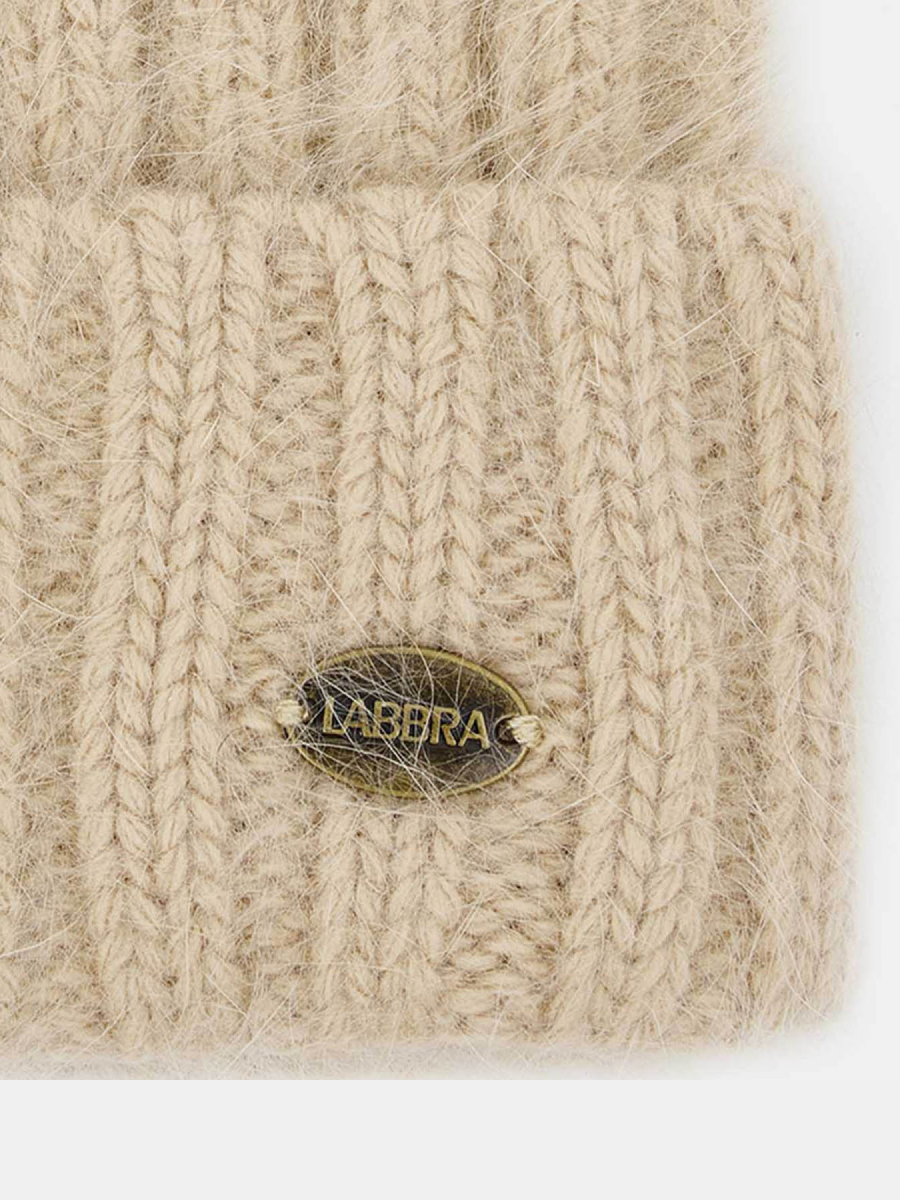 RF-J44007-Бежевый Шапка женская Labbra 60%анго р40%нейлон,р.57 бежевая