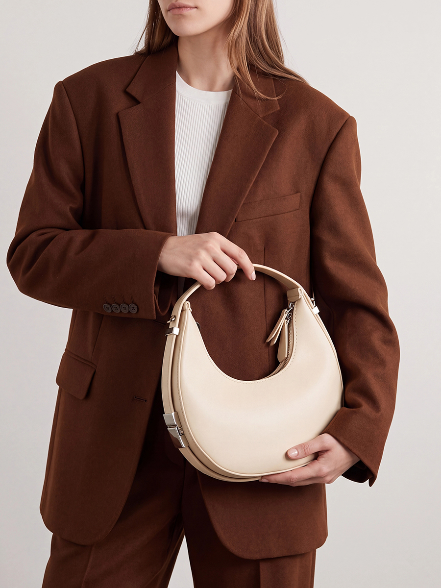 Сумка женская, бежевая, 5*12*23