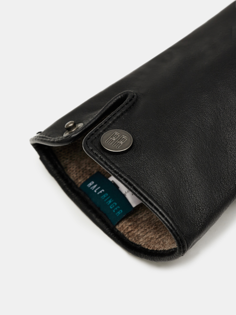 LB-4909-1-RF-black-7_Н Перчатки женские 100%кожа  р.7 черные