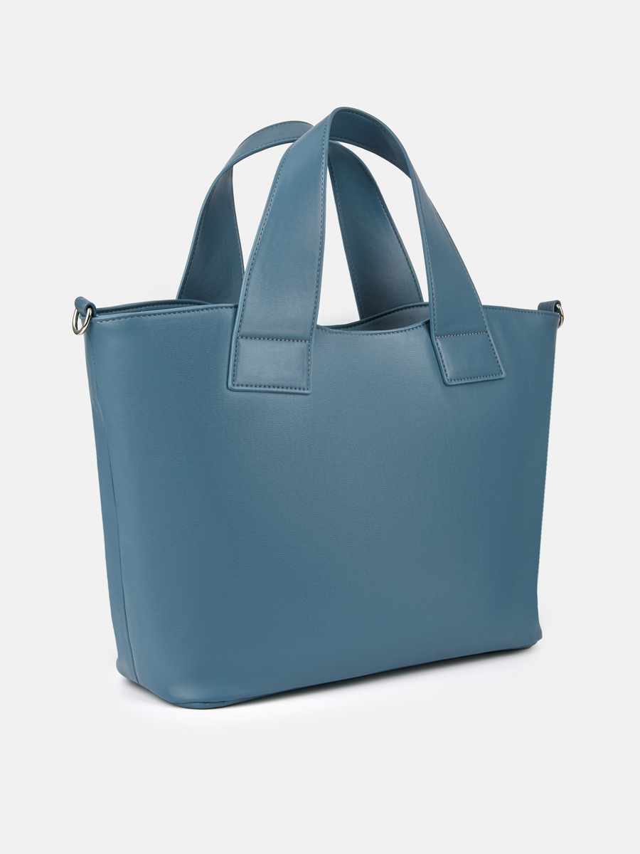 Сумка женская, голубая, 45x13x26