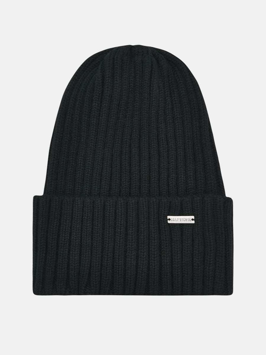 АУГЧ092300_Н Шапка женск.Ralf Ringer 50% шерсть,50%акрил,черная
