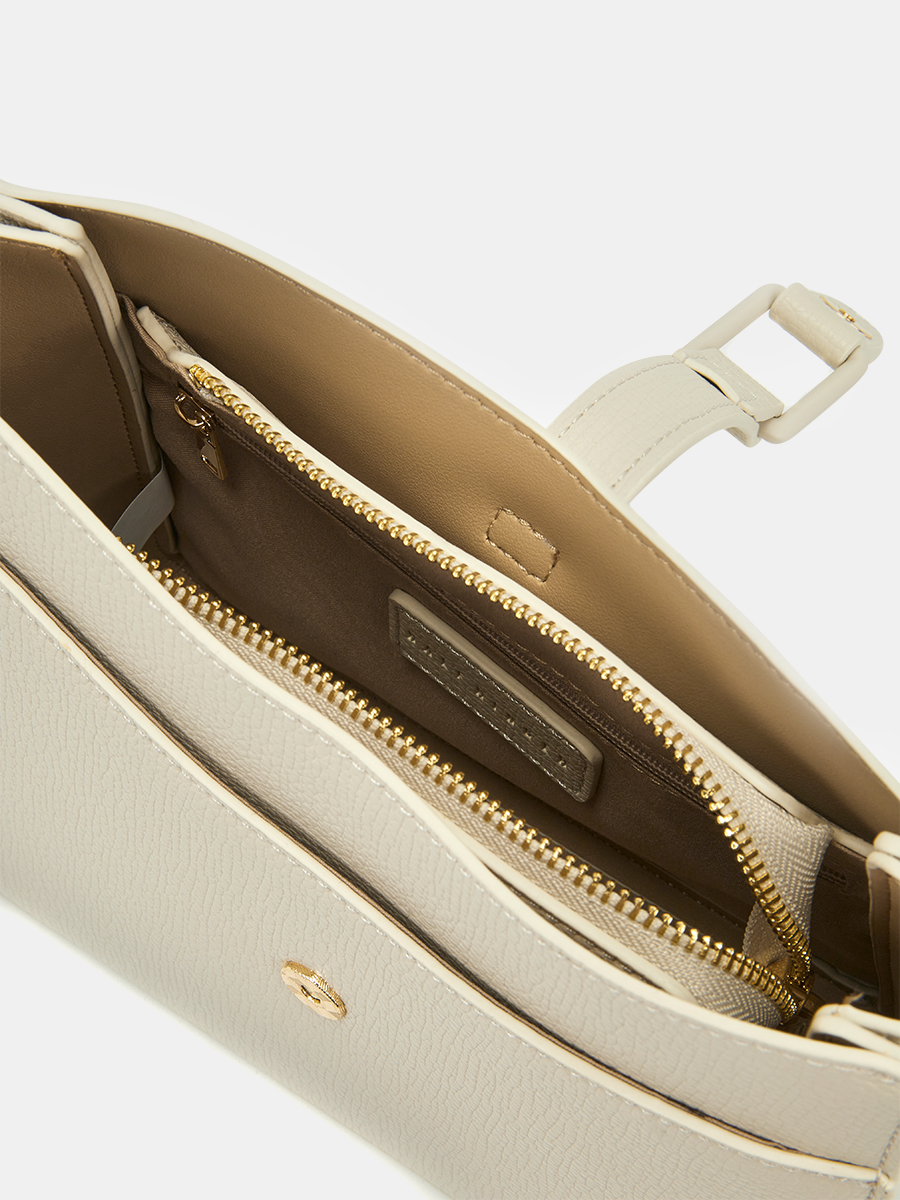 Сумка женская, бежевая, 8*20,5*22,5