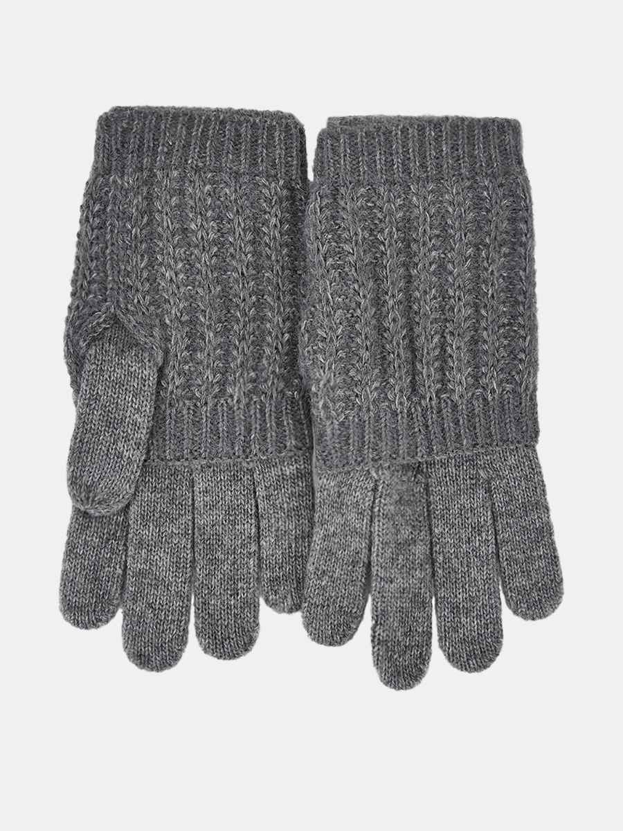 NILE03-P-08_Н Перчатки женск.Ralf Ringer,70% акр,20%шерс,10%полиэст,б/р.сер