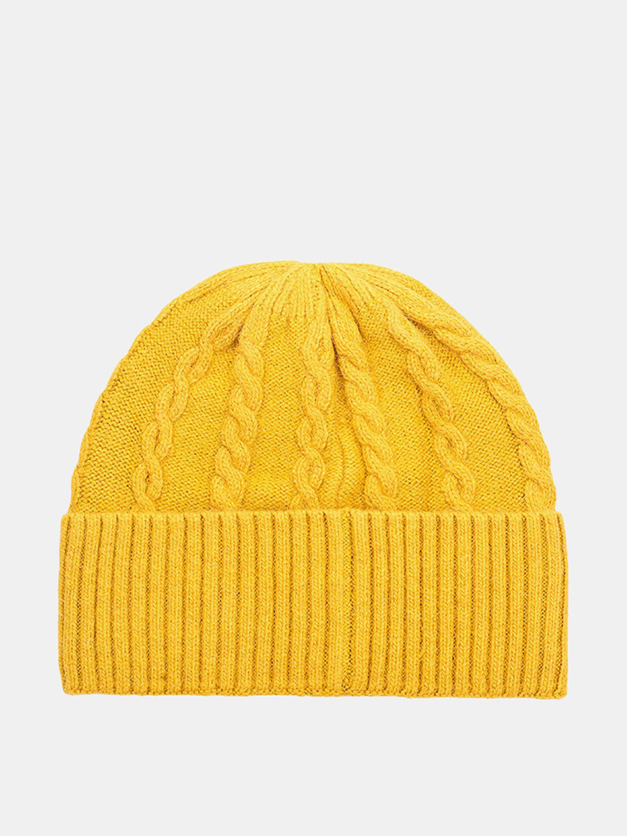 110322P-14373-32_Н Шапка женская 60%нейлон,30%вис коз,10%ангор,без/размер.горчич