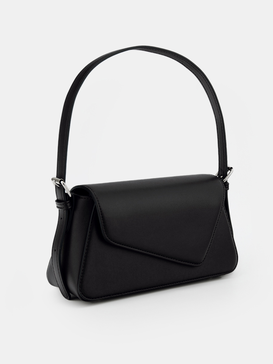 Сумка женская, черная, 25х7х12