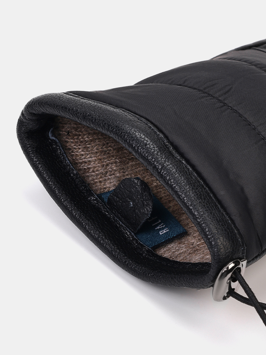 141322P-13890-01-7,5_Н Перчатки женские Ralf Ringer,н атур.кожа,полиэстер,р.7,5,черн