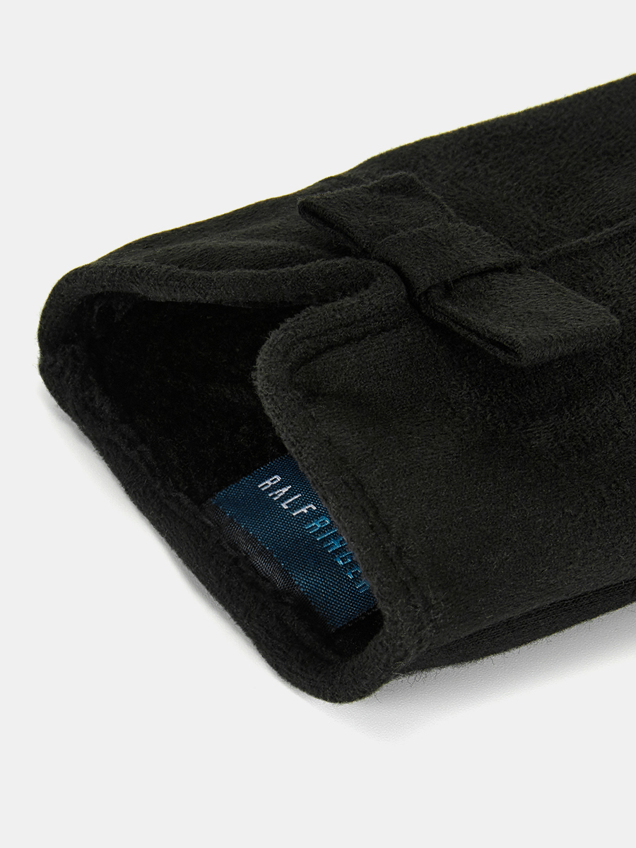 LB-PH-94-RF-black-M_Н Перчатки женские трикотаж подкладка р.M черные