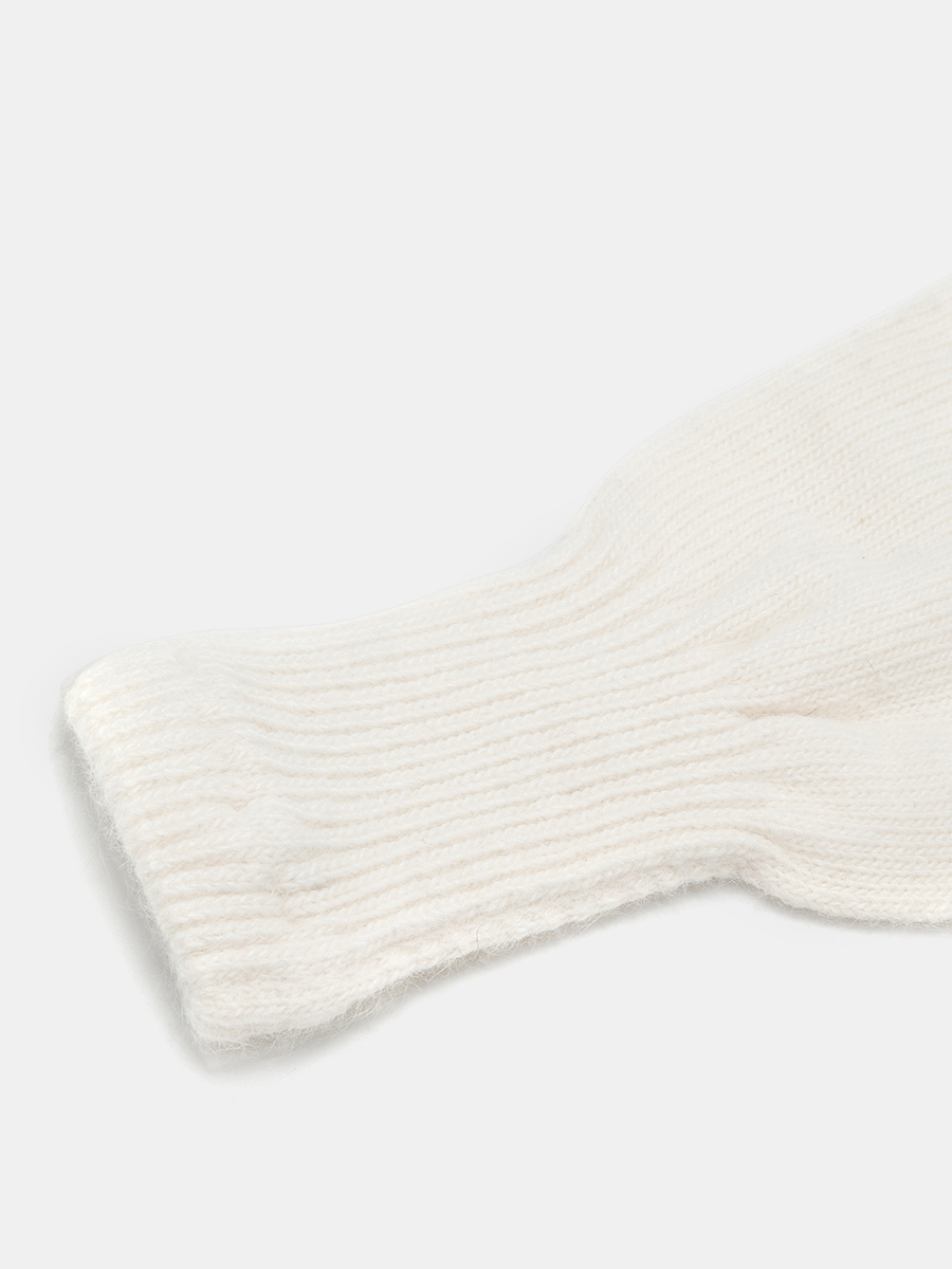 АУГП110100_Н Перчатки жен.Ralf Ringer,60%ан гора,40%вискоза,1 размер,белые