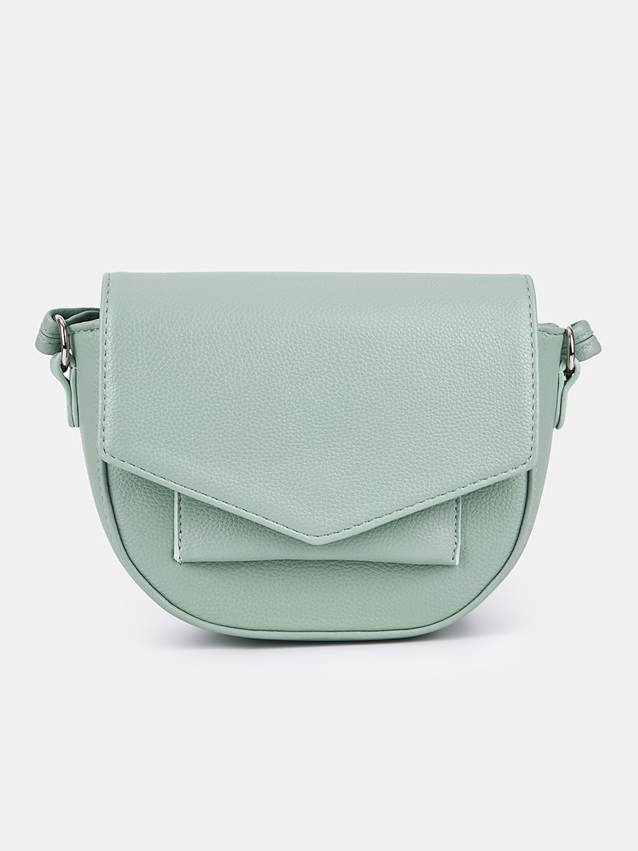 Сумка женская, мятная, 21x6x15