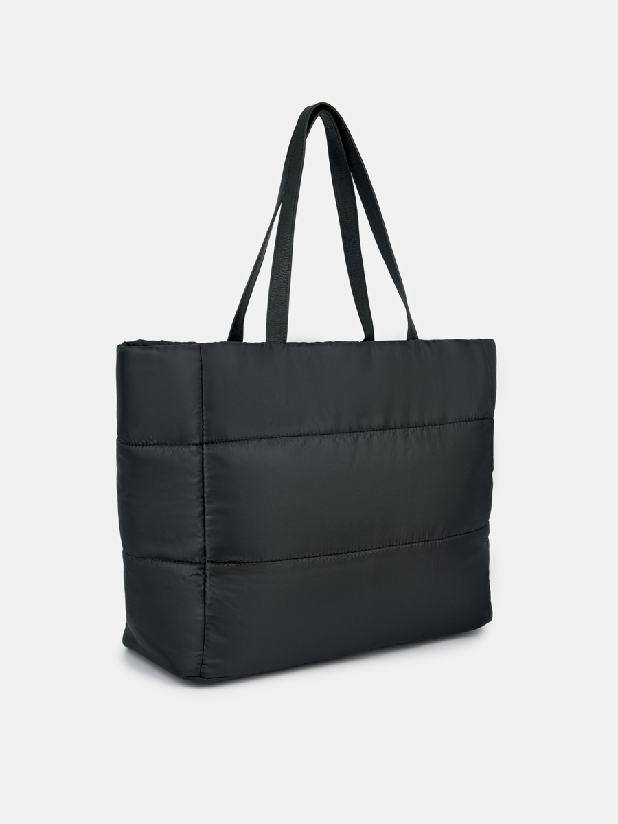  Сумка тоут женская, черная, 30х50х16,5 