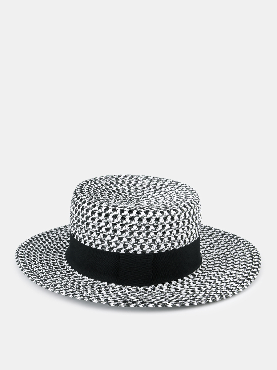 210313P-22038-01_Н Шляпа женская Ralf Ringer, 100%бумага,черно-белая