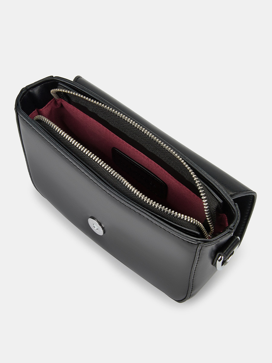 Сумка женская, черная, 20х6х13