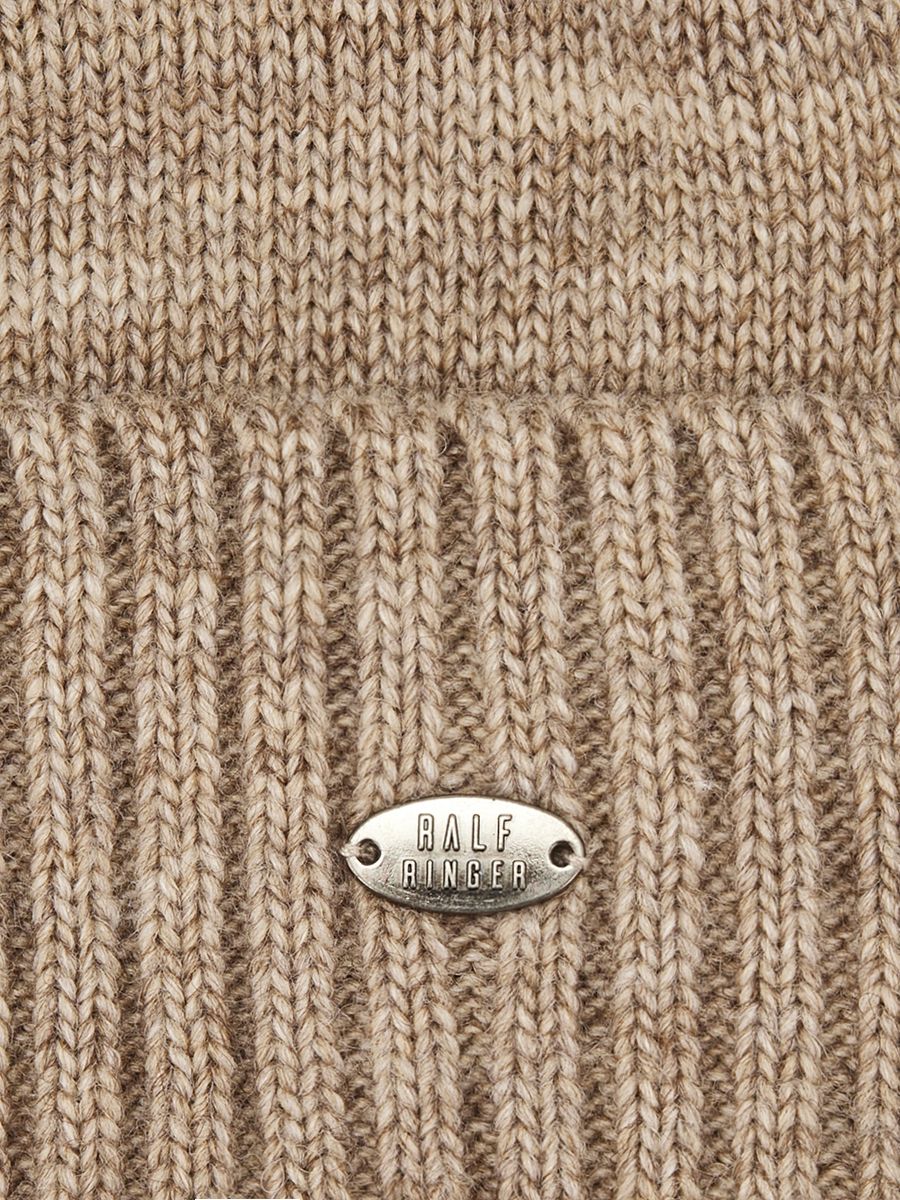 АУГЧ090200_Н Шапка мужская Ralf Ringer 50% шерсть,50%акрил,бежевая