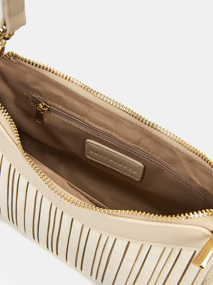 Сумка женская, бежевая, 6*13,5*25