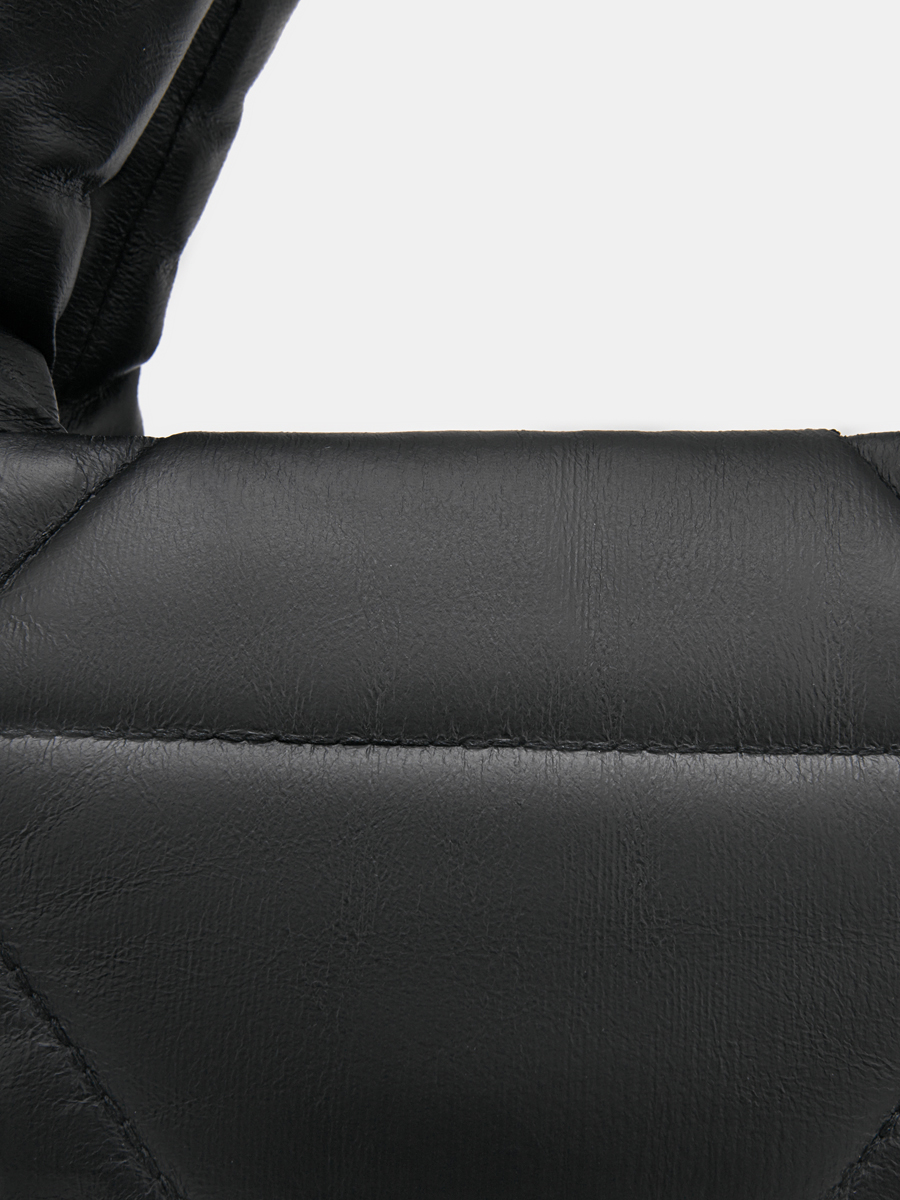 АУГС332100 Сумка женская искусственная ко жа,280х120х250,черная