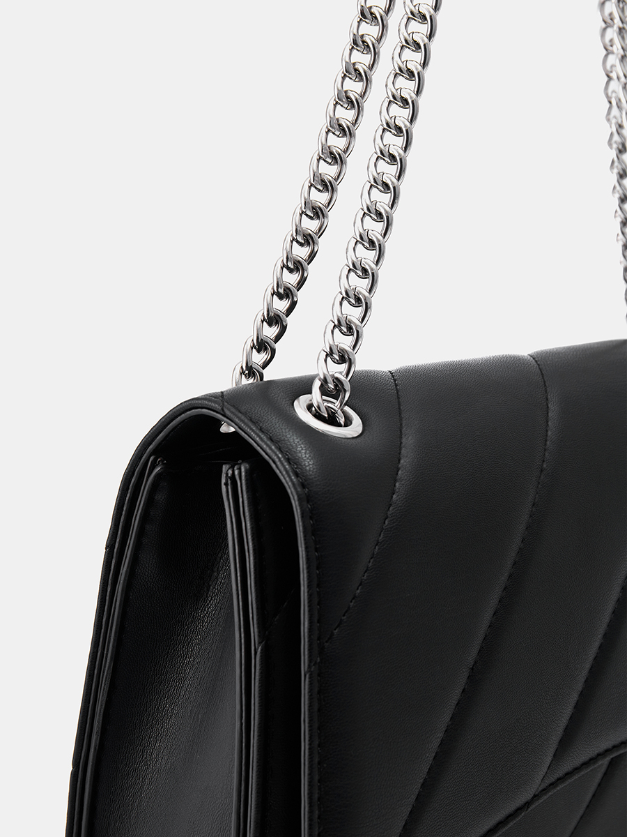  Сумка кросс-боди женская, чёрная, 19x29x6