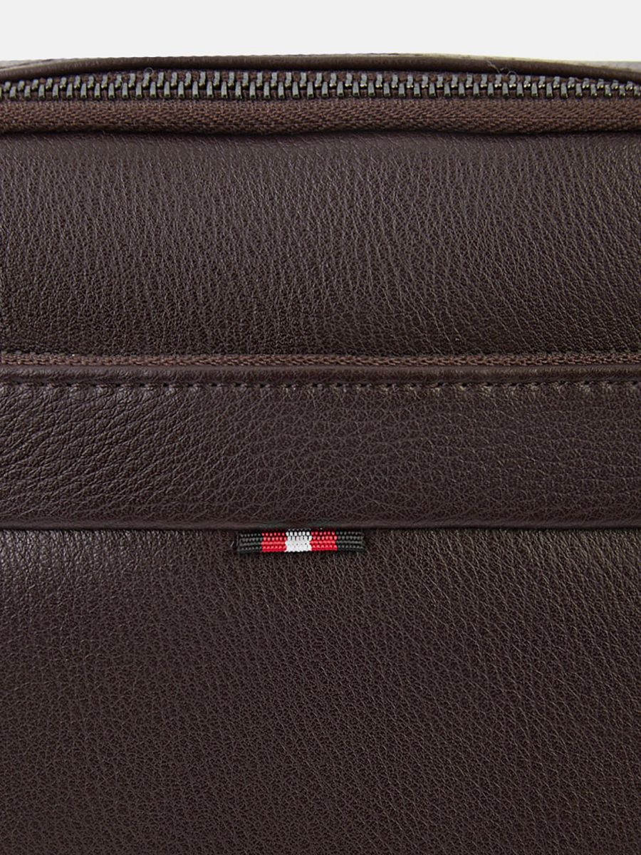 41-234-36-4 Сумка мужск.26х39х10Portofiano 100% экокожа коричневая