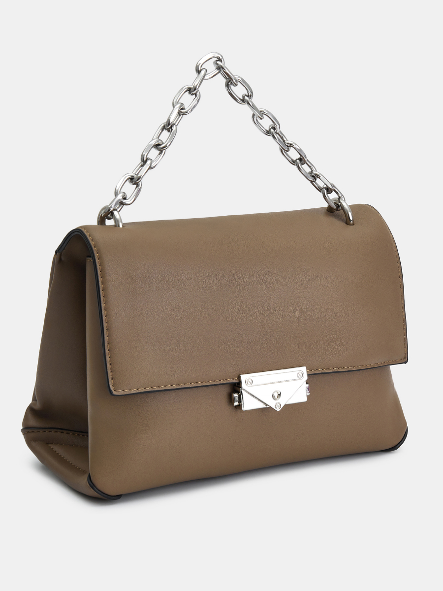 Сумка женская, темно-бежевая, 22*15*10 