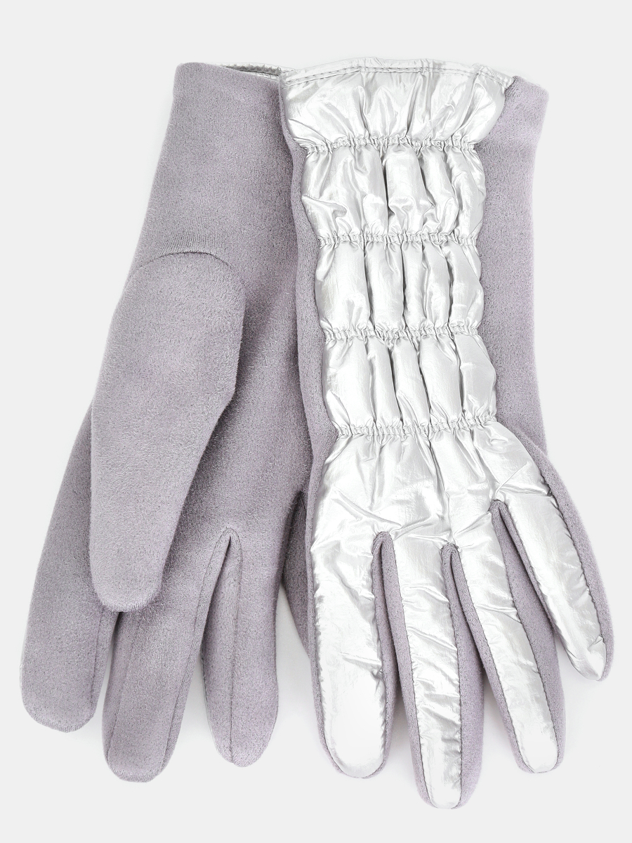 142322P-13803-001_Н Перчатки женские,100%полиэстер ,серые