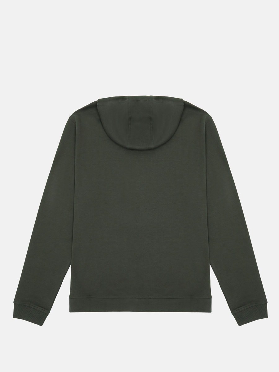 RRHST01-ХАКИ_Н Толстовка худи мужская Ralf Ri nger,83%хлопок,17%полиамид,хак