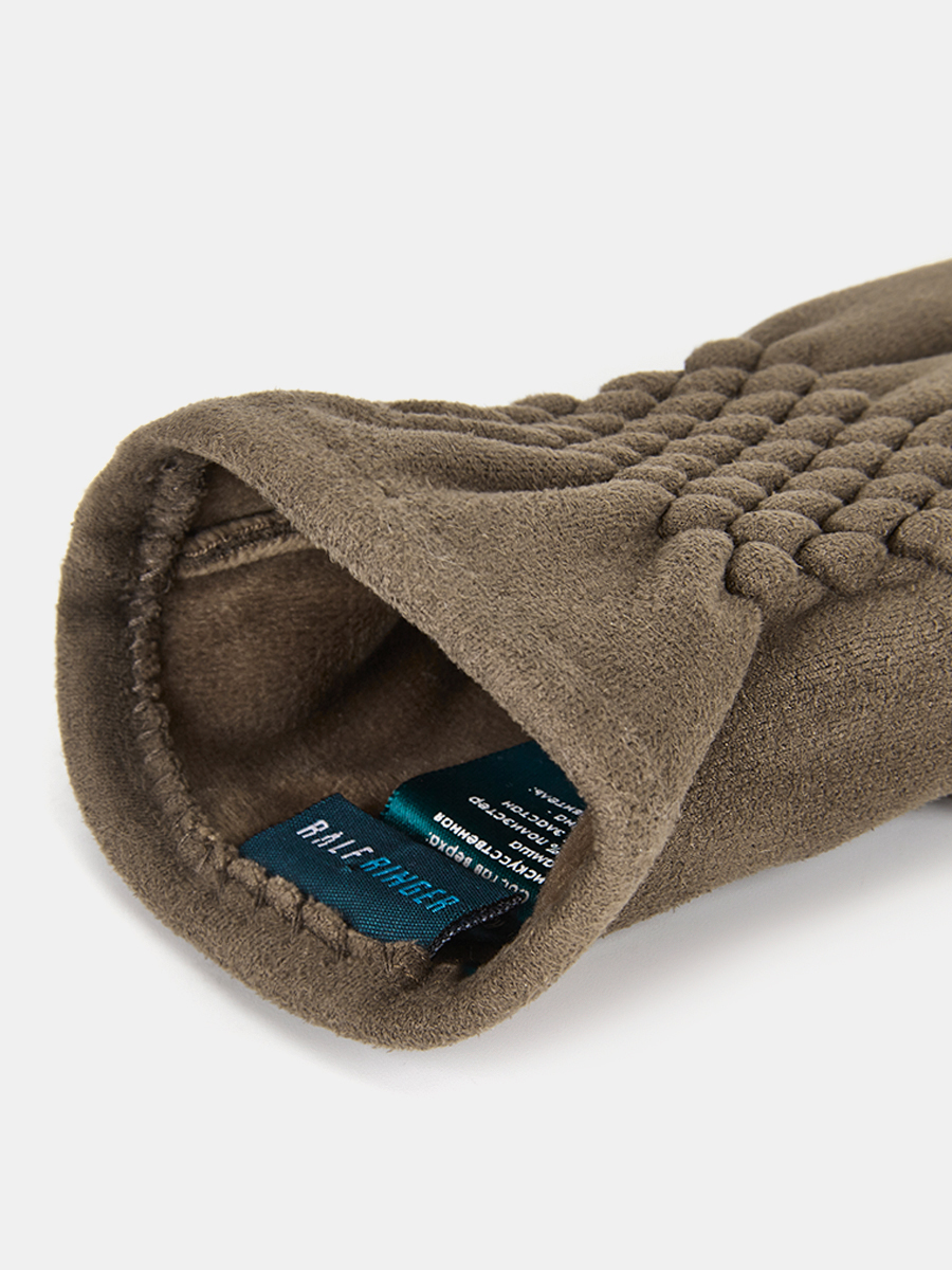 RH22-10_Н Перчатки женские 90%полиэстер, 10%эластан темно-бежевые