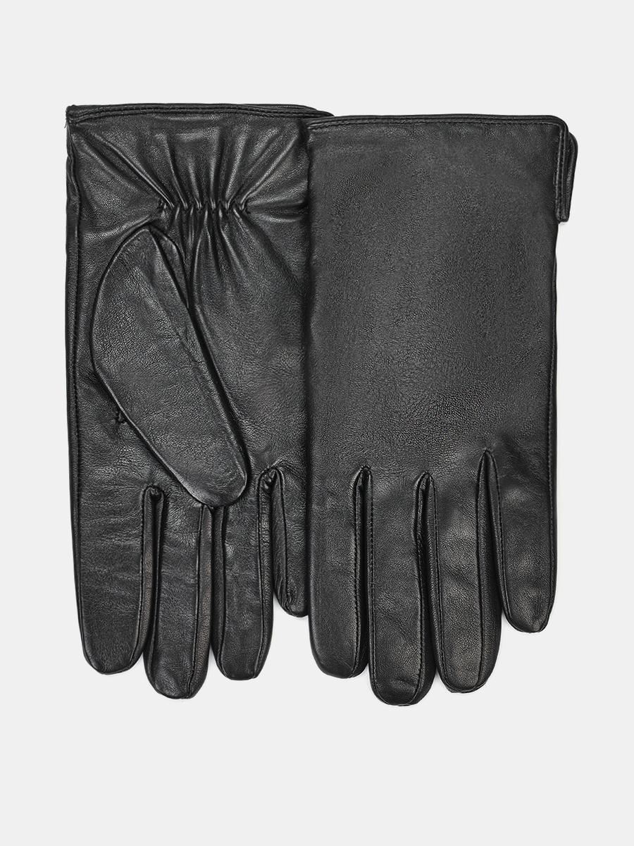 LB-0706-RF-black-9_Н Перчатки муж.нат.кожа70%шерсть 30% акрил р.9 черные