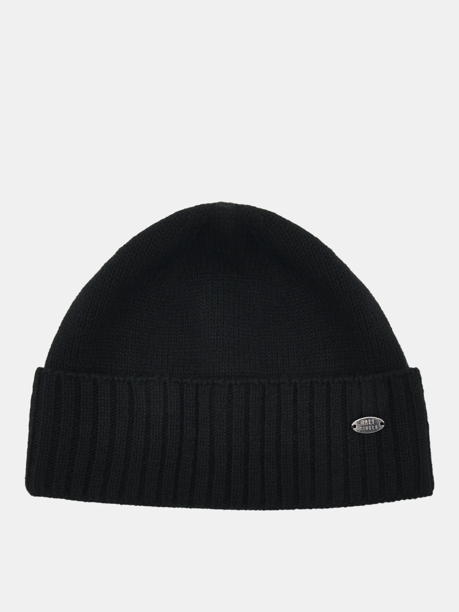 АУГЧ090900 Шапка мужская Ralf Ringer 50% шерсть,50%акрил,черная