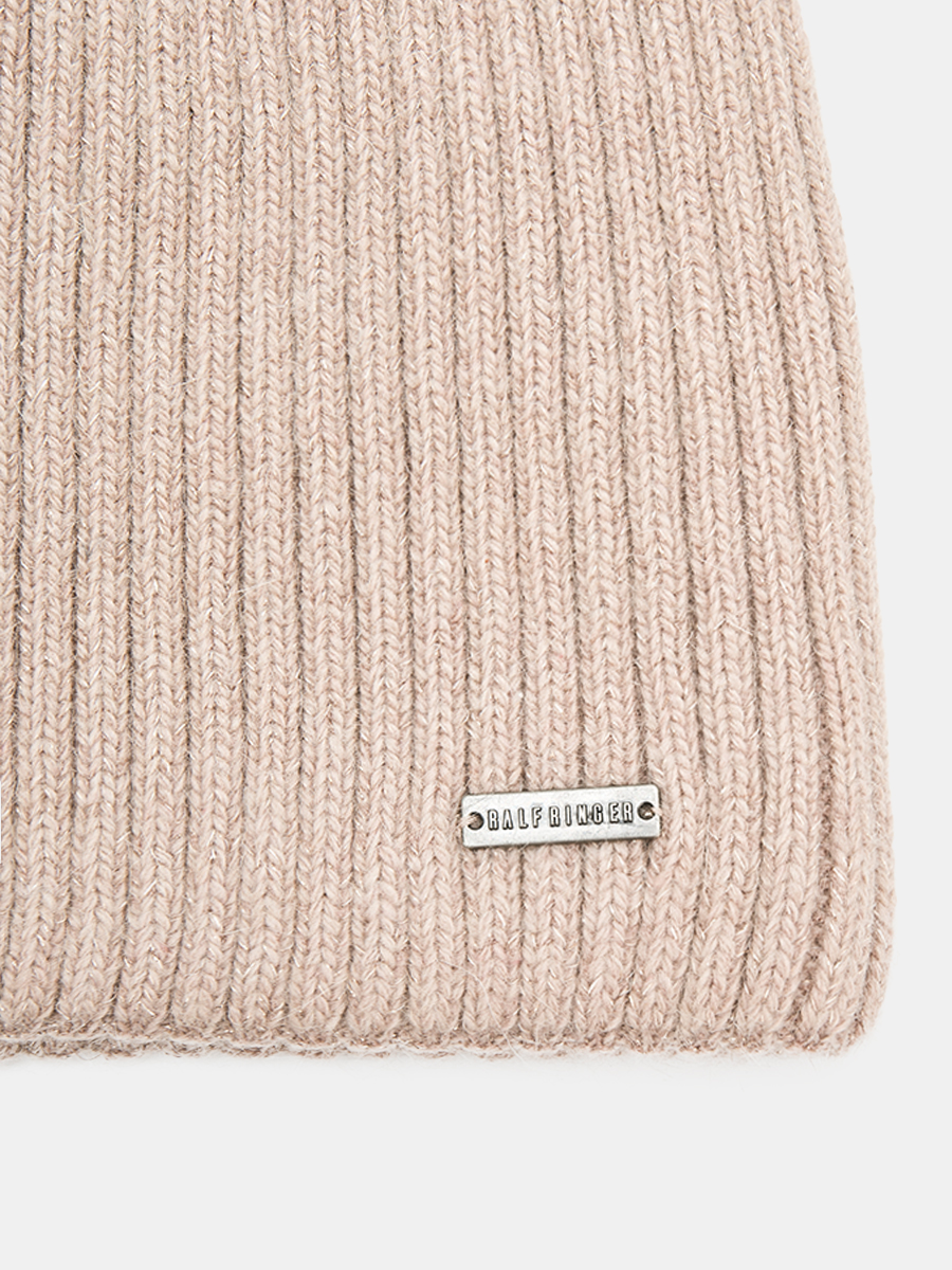 АУГЧ093400 Шапка женская Ralf Ringer 60%ангора,40%вискоза,беж