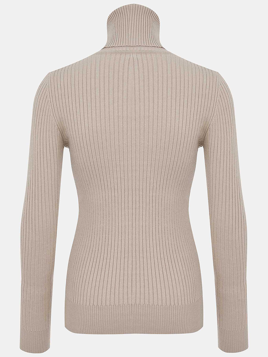 RF-05001-beige_Н Водолазка женская 55%вискоза,3 0%полиамид,15%эластан,беж