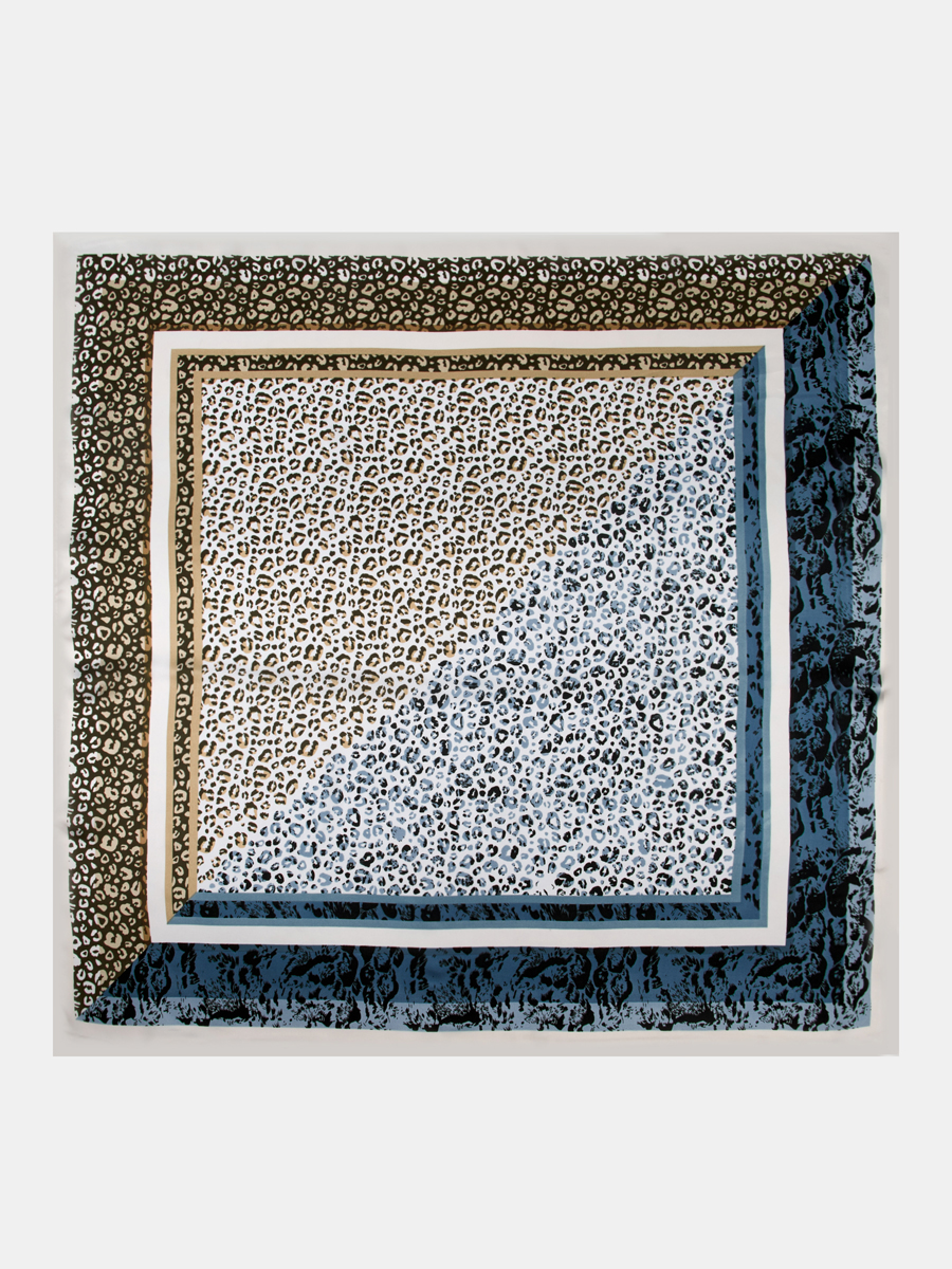 170313P-23950-08/12 Палантин женский Ralf Ringer 100%полиэстер,70х70,сер/бежевы