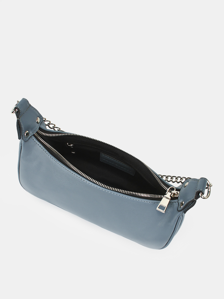 Сумка женская, голубая, 25х8х11