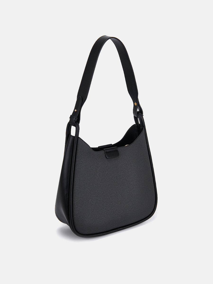 Сумка женская, черная, 12*28*31