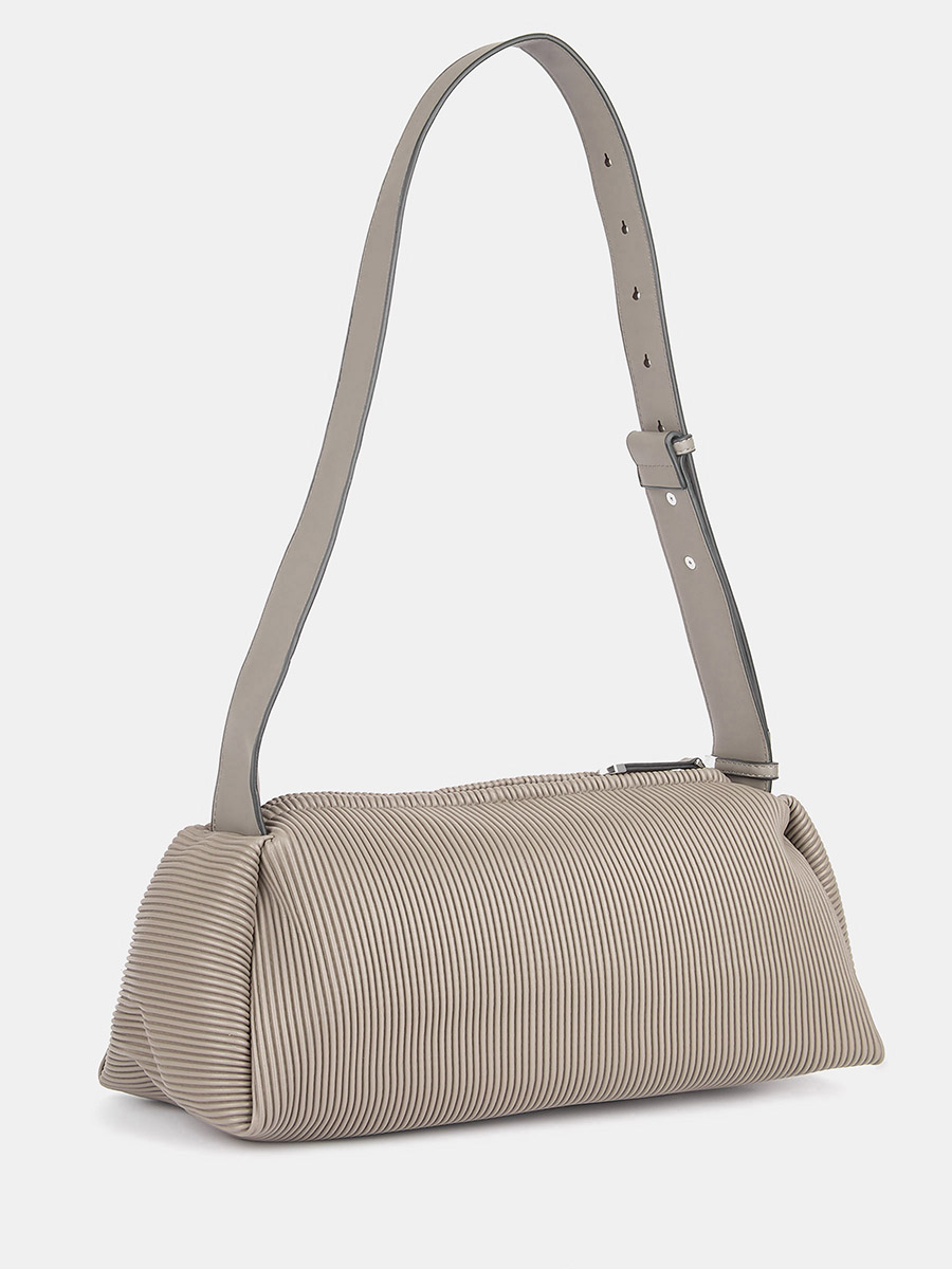 R27528/19 Сумка женская, искуственная ко жа,100x320x200,серая