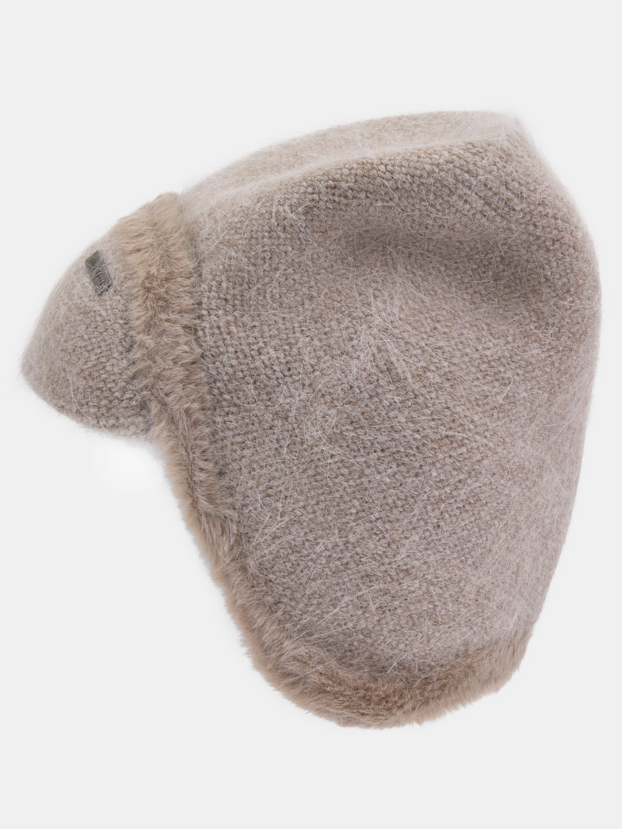 110323P-18297-02 Шапка женская,60%акрил,40% ангора,коричневая