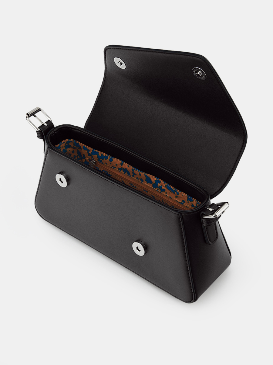 Сумка женская, черная, 25х7х12