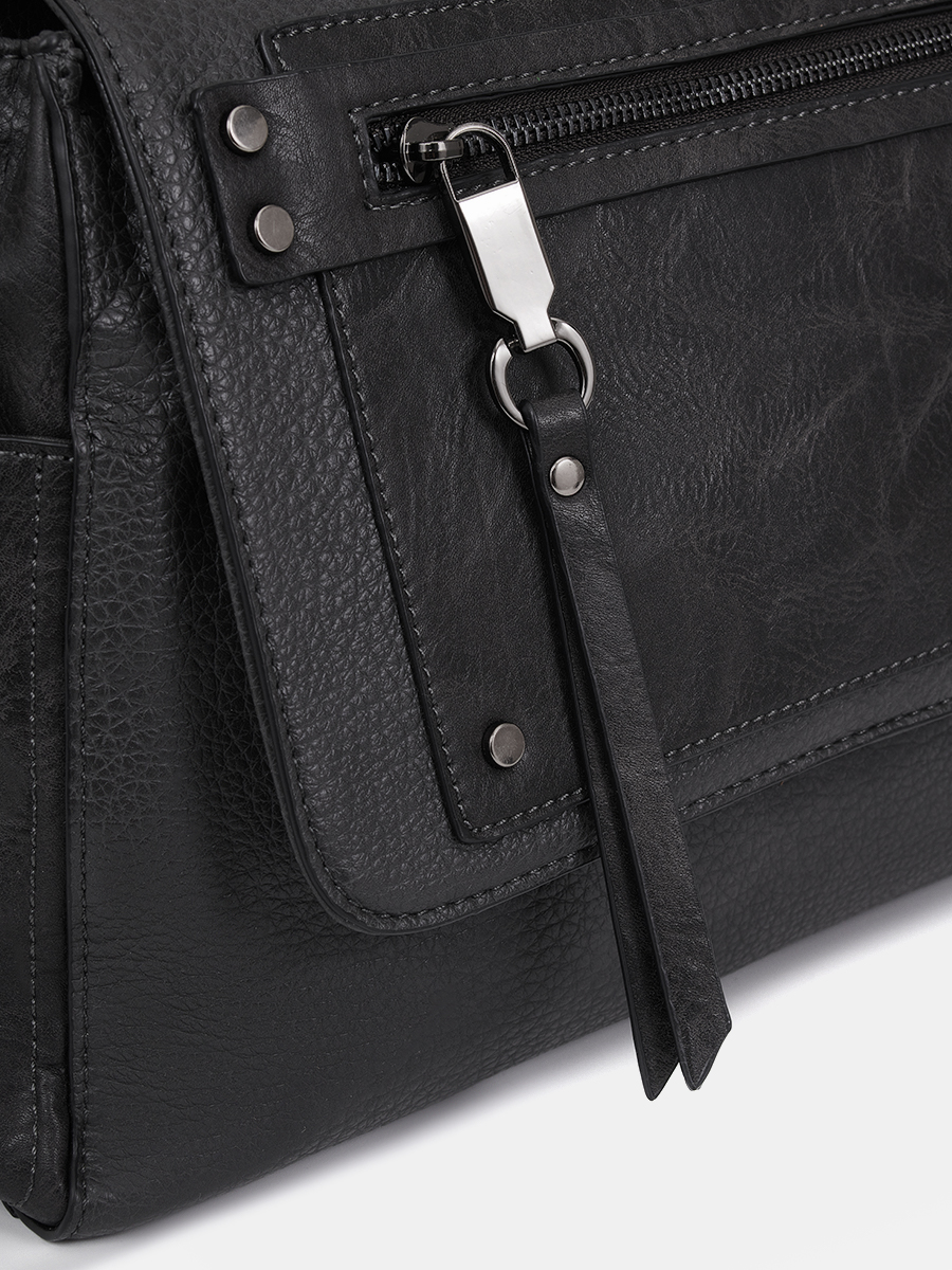 51-137-38-4 Сумка женская 33х12х23 Portofiano  серая