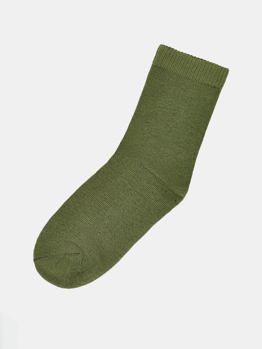 АУОН056500_Н Носки детские р20-22хлопок80 %,полиамид15%,эластан5%зеленые