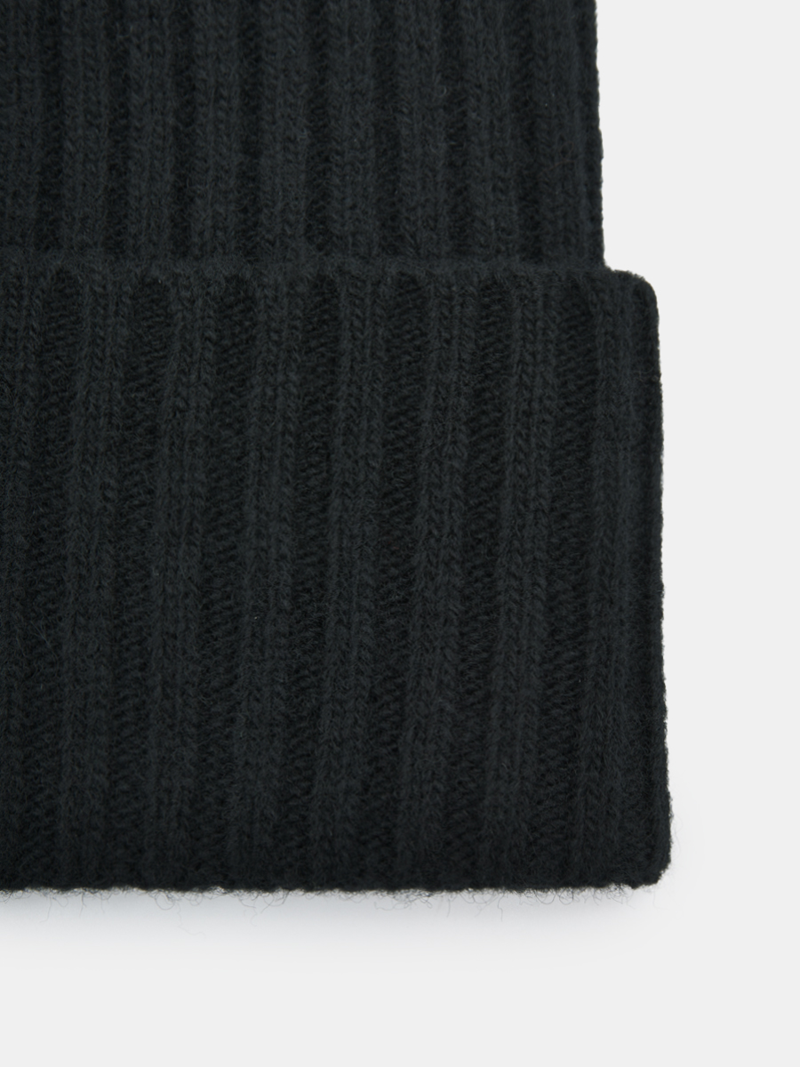 АУГЧ087900 Шапка женская Ralf Ringer 100% шерсть мериноса,черная