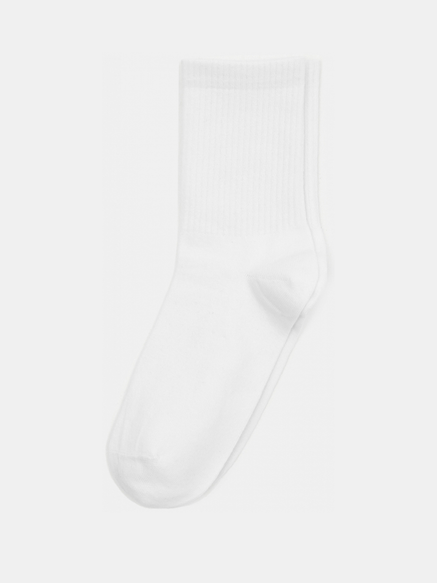 АУОН064900_Н Носки женские 56%хл.40%п/а,4% эл.р.23-25 белые
