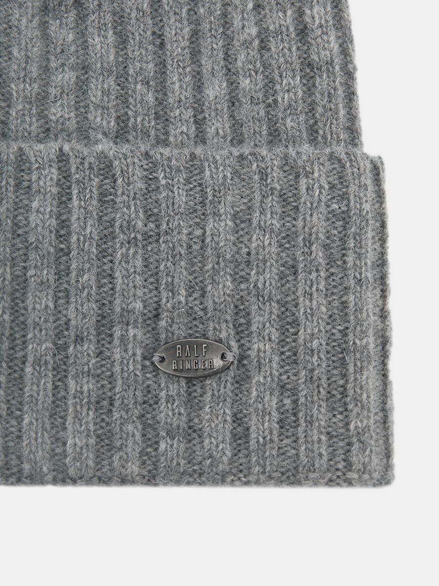 АУГЧ087800 Шапка женская Ralf Ringer 100% шерсть мериноса,серая
