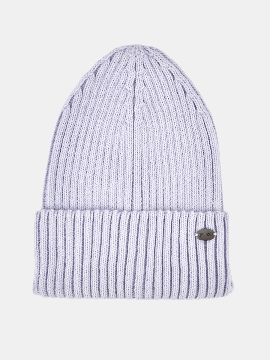 LB-BR55027-lilac_Н Шапка женская Labbra 50%шерсть 50%акрил  р.57 лиловая