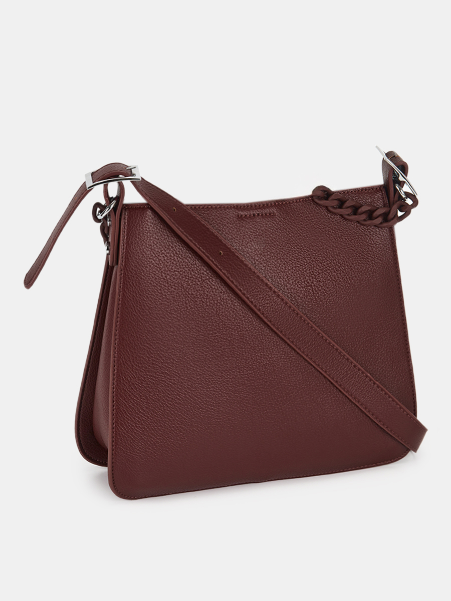 Сумка женская, бордовая, 26x10x23