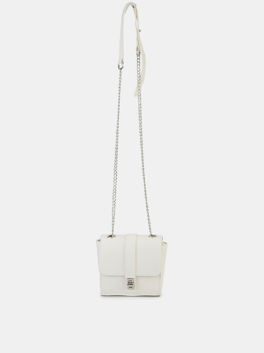 Сумка женская, белая, 15х17х7