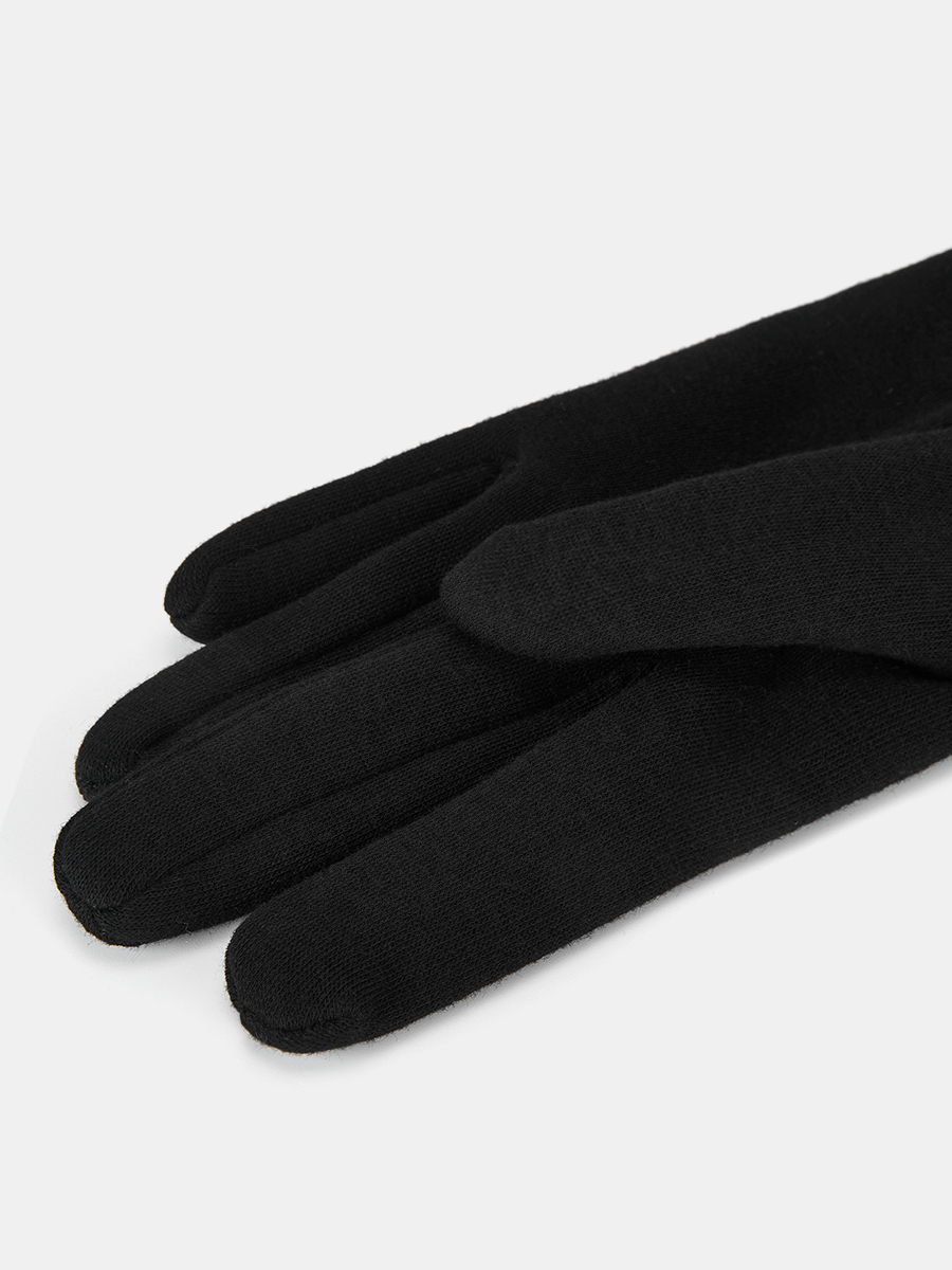 LB-PH-89-RF-black-M_Н Перчатки женские трикотаж подкладка р.M черные